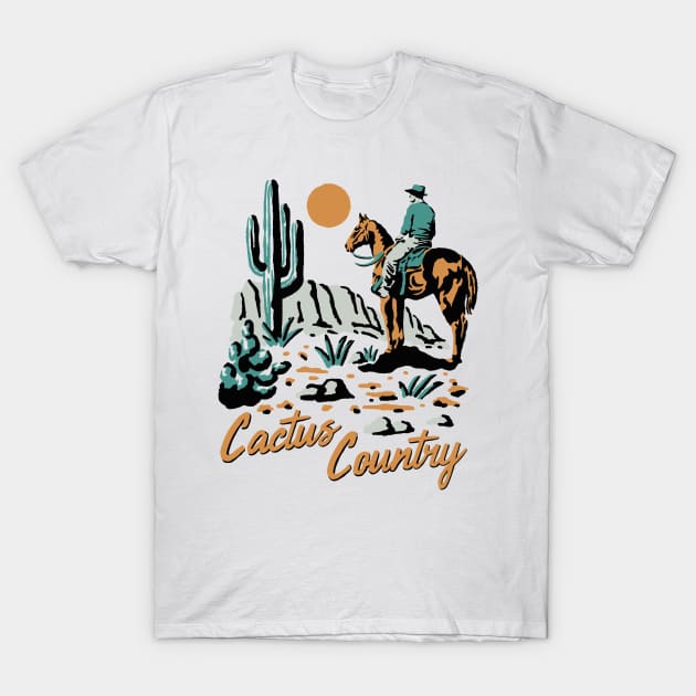 Cactus country T-Shirt by AlexStudio